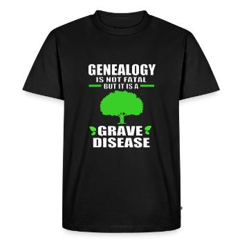 Généalogie de l’arbre généalogique - T-shirt Premium bio Homme - noir - Devant - Nico (187cm)