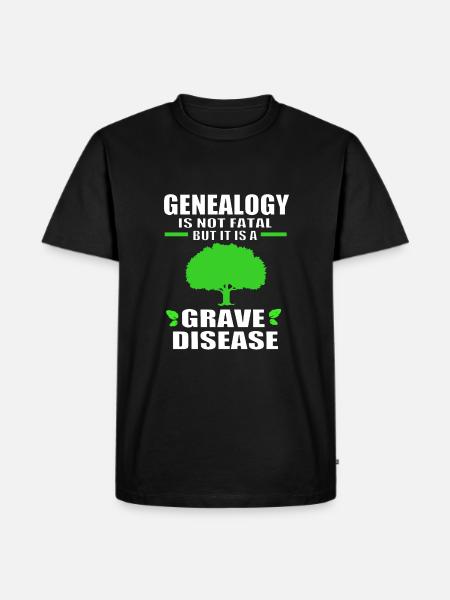 Family tree genealogy - Men's Premium Organic T-Shirt - black