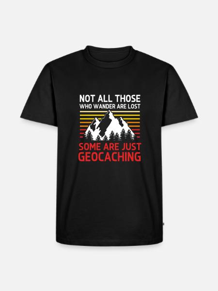 Geocaching Geocache Geocacher - Men's Premium Organic T-Shirt - black