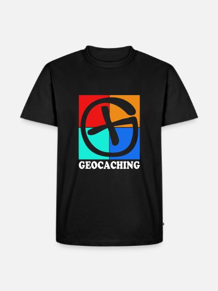 Geocaching Geocache Geocacher - Men's Premium Organic T-Shirt - black