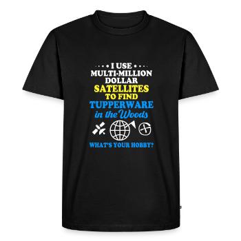 Geocaching Geocache Geocacher - Men's Premium Organic T-Shirt - black - Front - Nico (187cm)