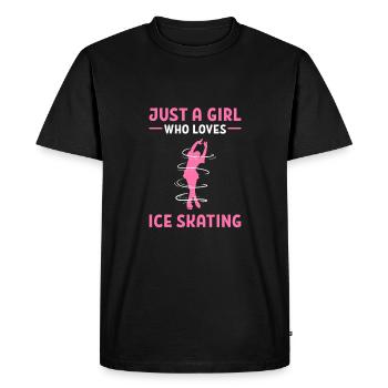 Patinage sur glace Patinage sur glace Patinage sur glace - T-shirt Premium bio Homme - noir - Devant - Nico (187cm)