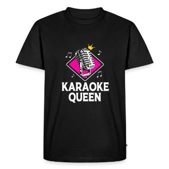 Reine du karaoké - T-shirt Premium bio Homme - noir - Devant - Nico (187cm)