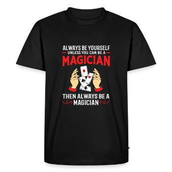 Sorcier - T-shirt Premium bio Homme - noir - Devant - Nico (187cm)