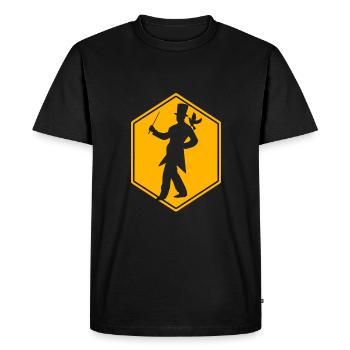 wizard magic magician - Men's Premium Organic T-Shirt - black - Front - Nico (187cm)
