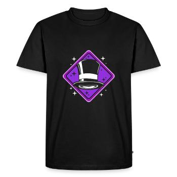 wizard magic magician - Men's Premium Organic T-Shirt - black - Front - Nico (187cm)