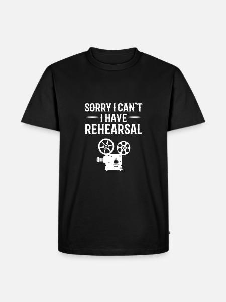 Theatre Acting Actor Actress - Men's Premium Organic T-Shirt - black