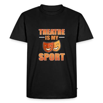 Théâtre - T-shirt Premium bio Homme - noir - Devant - Nico (187cm)
