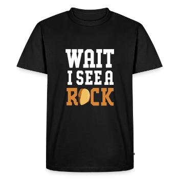 Geologist Geology - Men's Premium Organic T-Shirt - black - Front - Nico (187cm)