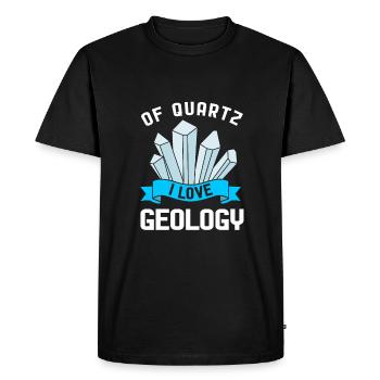 Géologue Géologie - T-shirt Premium bio Homme - noir - Devant - Nico (187cm)