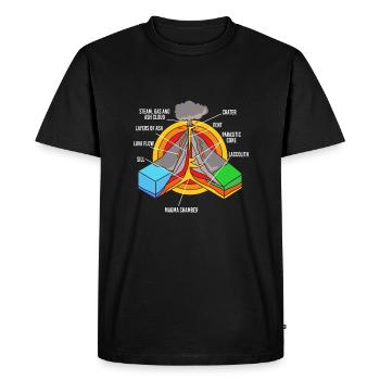 Geologist Geology - Men's Premium Organic T-Shirt - black - Front - Nico (187cm)