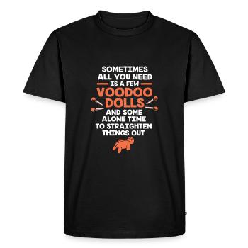 Vaudou - T-shirt Premium bio Homme - noir - Devant - Nico (187cm)