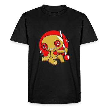 Poupée vaudou - T-shirt Premium bio Homme - noir - Devant - Nico (187cm)