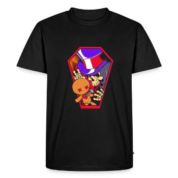 Squelette vaudou - T-shirt Premium bio Homme - noir - Devant - Nico (187cm)