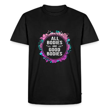 Body Positivity Feminist Feminism Feminist - Men's Premium Organic T-Shirt - black - Front - Nico (187cm)