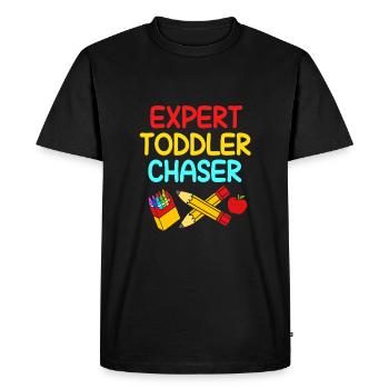 Éducation maternelle Éducateur Éducateur - T-shirt Premium bio Homme - noir - Devant - Nico (187cm)