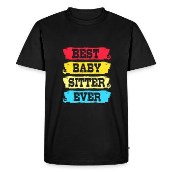Éducation maternelle Éducateur Éducateur - T-shirt Premium bio Homme - noir - Devant - Nico (187cm)