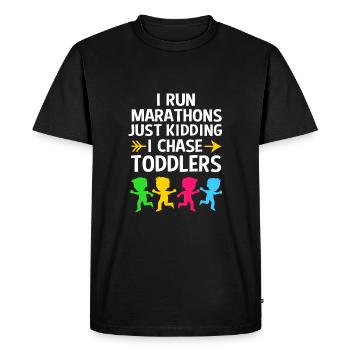 Éducation maternelle Éducateur Éducateur - T-shirt Premium bio Homme - noir - Devant - Nico (187cm)
