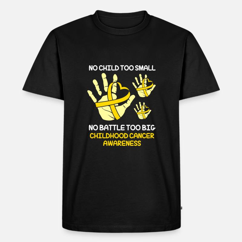 Krebs Kind Krebs-Überlebender - Männer Premium Bio T-Shirt - Schwarz
