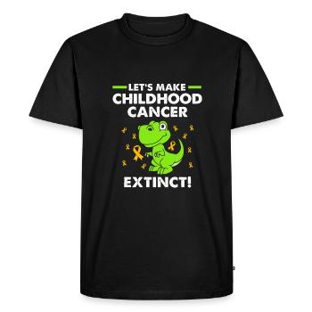 Enfant Cancer Survivant du Cancer - T-shirt Premium bio Homme - noir - Devant - Nico (187cm)
