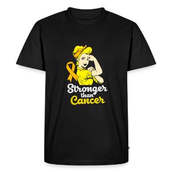 Enfant Cancer - T-shirt Premium bio Homme - noir - Devant - Nico (187cm)