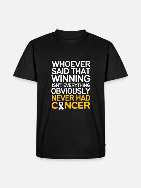 Krebs Kind - Männer Premium Bio T-Shirt - Schwarz