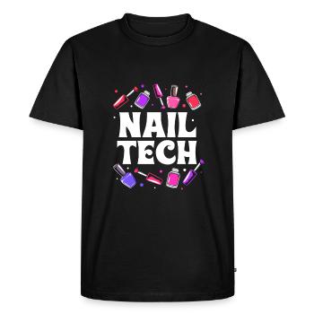 Beautician - Men's Premium Organic T-Shirt - black - Front - Nico (187cm)