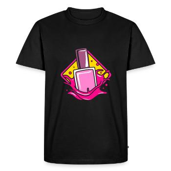 Beautician - Men's Premium Organic T-Shirt - black - Front - Nico (187cm)