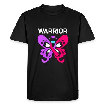 Thyroid cancer - Men's Premium Organic T-Shirt - black - Front - Nico (187cm)