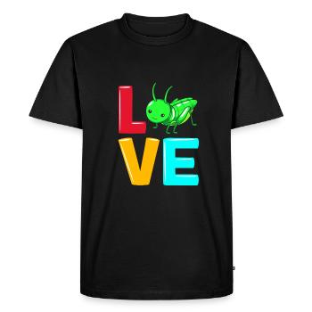 Grasshopper - Men's Premium Organic T-Shirt - black - Front - Nico (187cm)