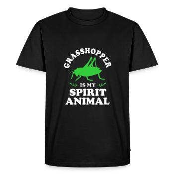 Grasshopper - Men's Premium Organic T-Shirt - black - Front - Nico (187cm)