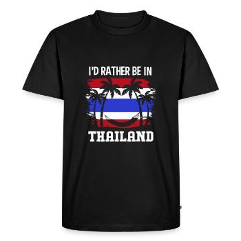 Thailand Thai Language - Men's Premium Organic T-Shirt - black - Front - Nico (187cm)