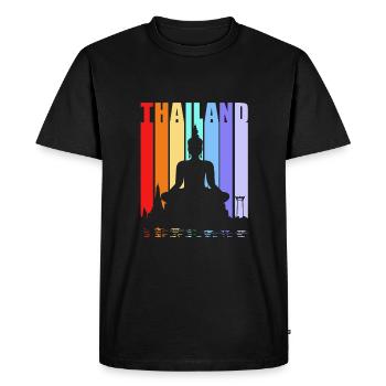 Thaï - T-shirt Premium bio Homme - noir - Devant - Nico (187cm)