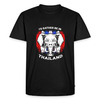Thailand Thai Language - Men's Premium Organic T-Shirt - black - Front - Nico (187cm)