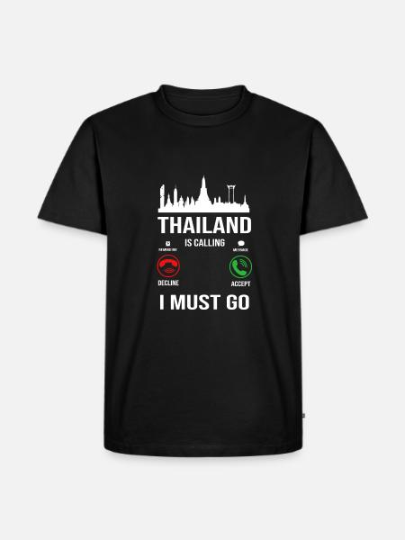 Thailand Thai Language - Men's Premium Organic T-Shirt - black