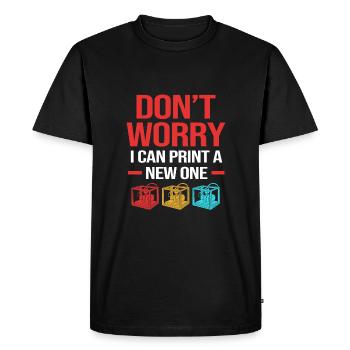 3D Printing Printing Prototype - Men's Premium Organic T-Shirt - black - Front - Nico (187cm)