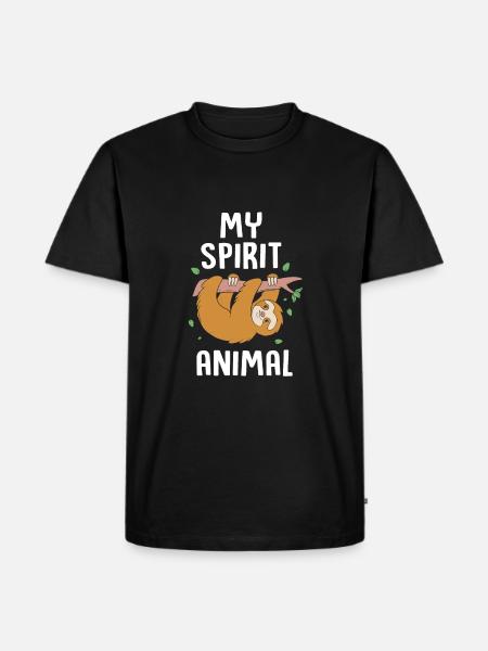 Sloth - Men's Premium Organic T-Shirt - black