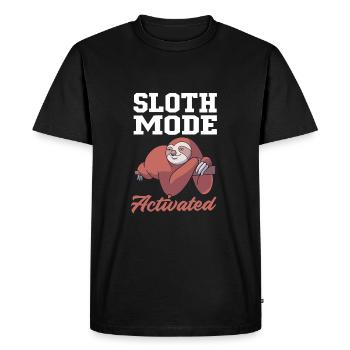 Paresse - T-shirt Premium bio Homme - noir - Devant - Nico (187cm)