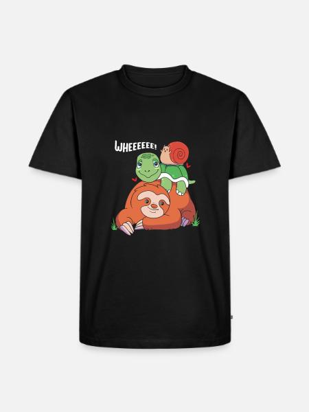 Sloth - Men's Premium Organic T-Shirt - black