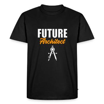 Architect - Men's Premium Organic T-Shirt - black - Front - Nico (187cm)