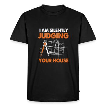 Architect Architecture - Men's Premium Organic T-Shirt - black - Front - Nico (187cm)