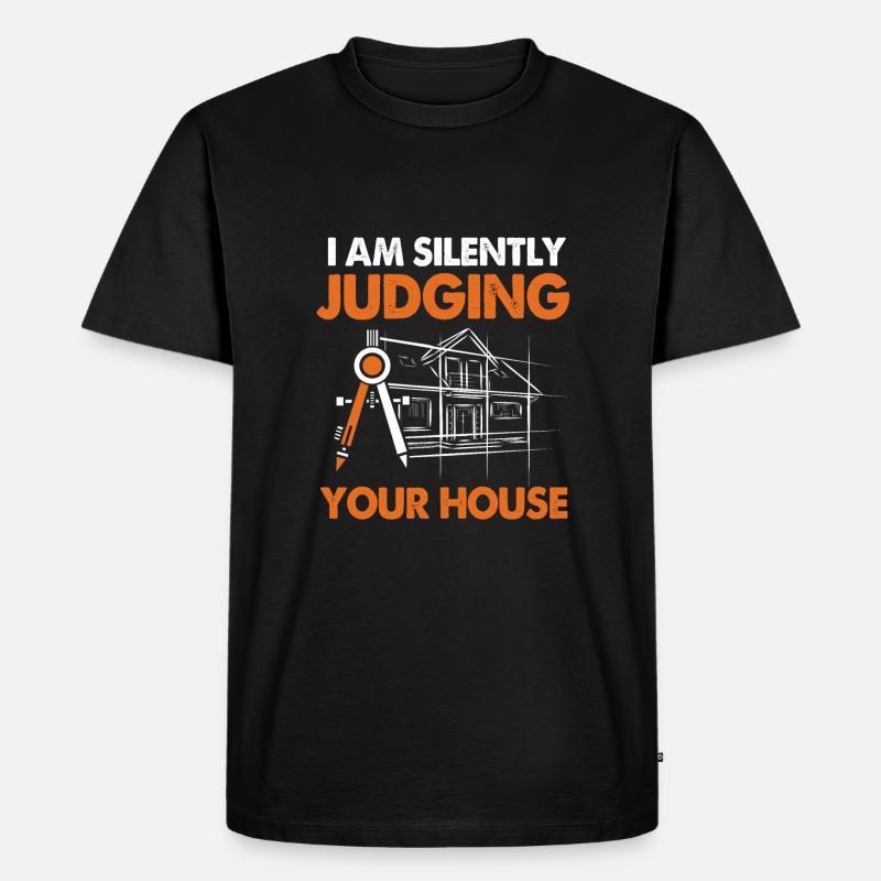 Architekt Architektur - Männer Premium Bio T-Shirt - Schwarz