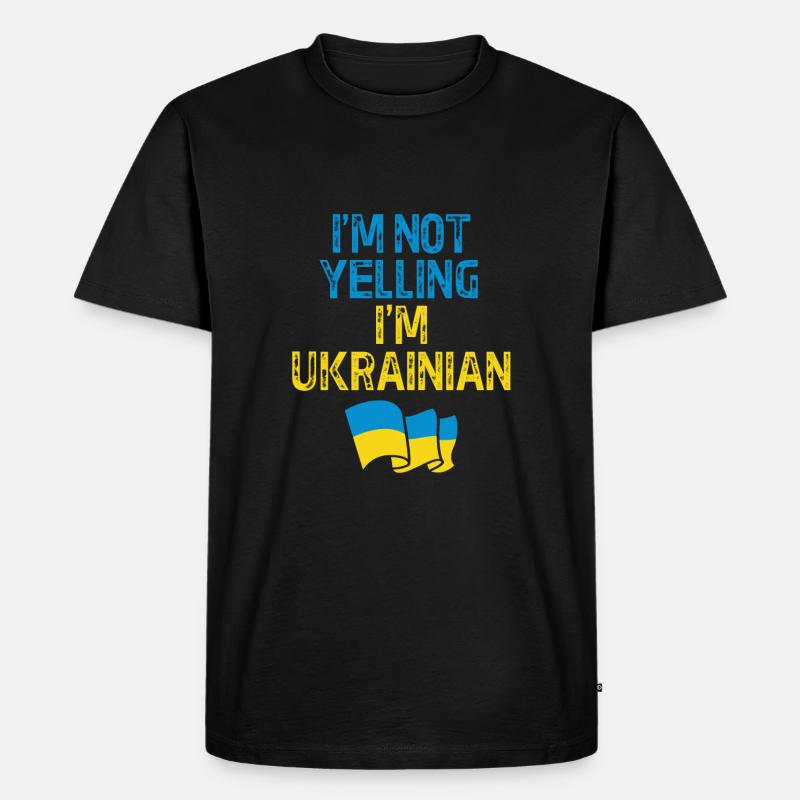 Ukraine - Männer Premium Bio T-Shirt - Schwarz