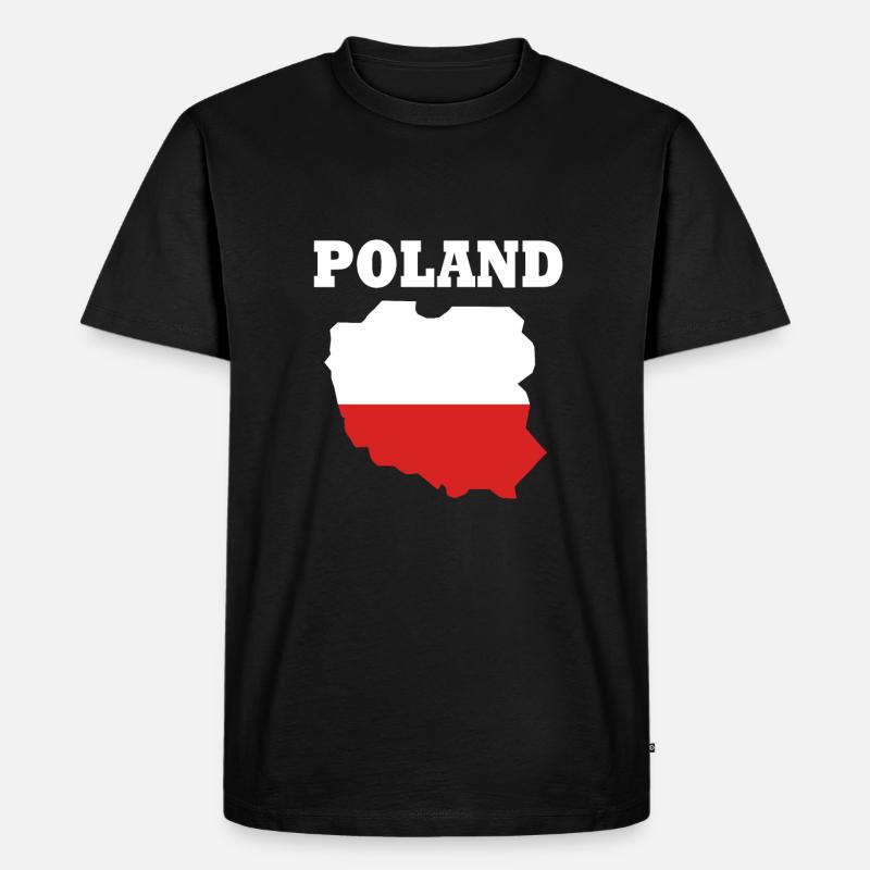 Polen Polnisch - Männer Premium Bio T-Shirt - Schwarz