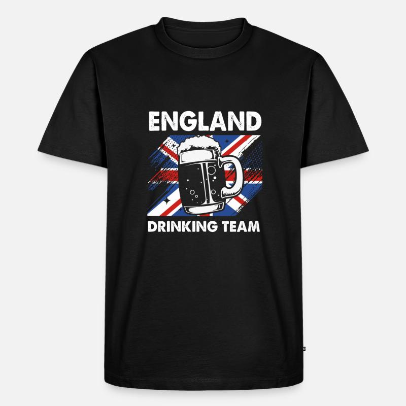 England Englisch - Männer Premium Bio T-Shirt - Schwarz