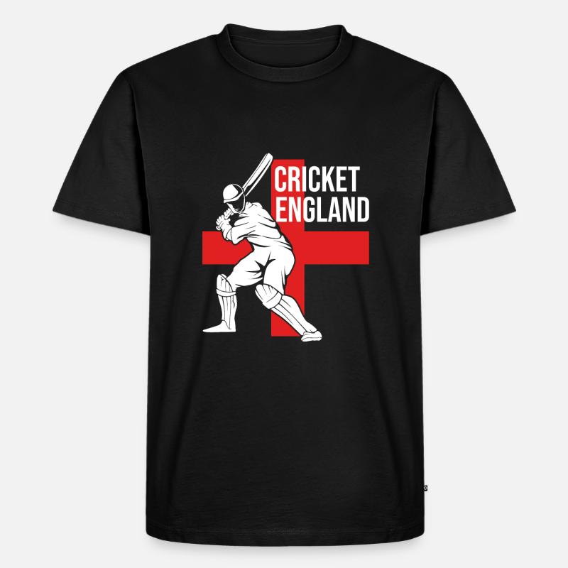 England - Männer Premium Bio T-Shirt - Schwarz