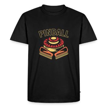 Flipper Pinball - Men's Premium Organic T-Shirt - black - Front - Nico (187cm)