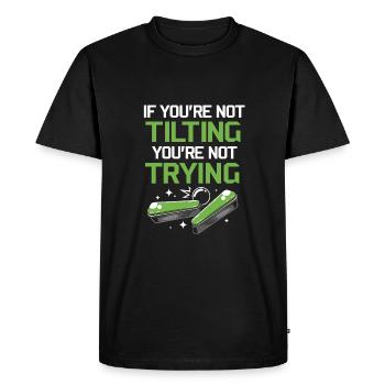 Flipper Boîte de flipper - T-shirt Premium bio Homme - noir - Devant - Nico (187cm)