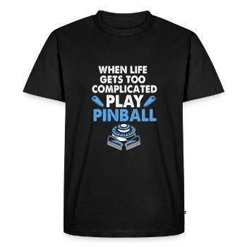 Flipper Pinball - T-shirt Premium bio Homme - noir - Devant - Nico (187cm)
