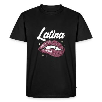 Maman latina - T-shirt Premium bio Homme - noir - Devant - Nico (187cm)